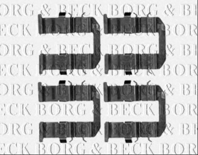 BORG & BECK bbk1289 -  Комплектующие, колодки дискового тормоза